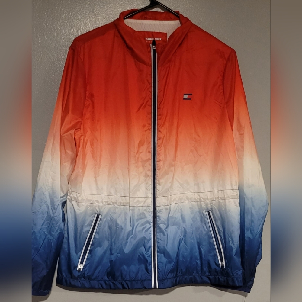 Tommy Hilfiger Red and Blue Gradient Jacket